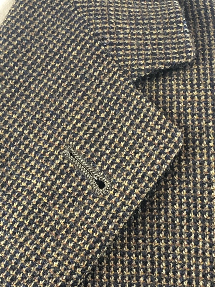 Abrigo deportivo Hart Schaffer Marx talla 42.R Blazer cabeza de clavo para hombre 3BTN lana marrón Foto 2 de 4