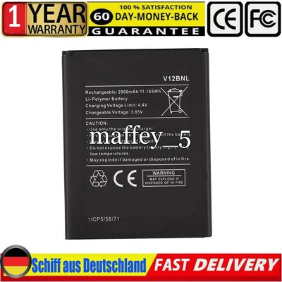 NEU 1ICP5/58/71 V12BNL AKKU für Wiko V12BNL Harry 2 View W-V600 3.85V 2900mAh DE