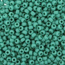 Miyuki Round Rocaille Seed Beads Size 8/0 Opaque Turquoise Green 22GM Tube