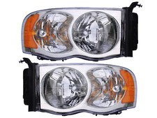 Replacement For Dodge Ram 2002 2003 2004 2005 Headlight Headlamp Pair