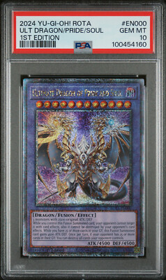 YUGIOH 1ST ROTA-EN000 ULTIMATE DRAGON PRIDE SOUL QCR PSA 10 GEM 