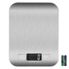 Food Scale with USB Rechargeable, 11Lb Digital Kitchen Scale Weight Grams and Oz