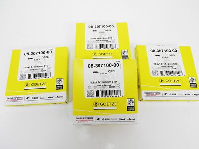 4x Kolbenringe Opel 1,4l 8V 16V Corsa B Tigra A X14XE C14NZ C14SE X14SZ Ø 77,6