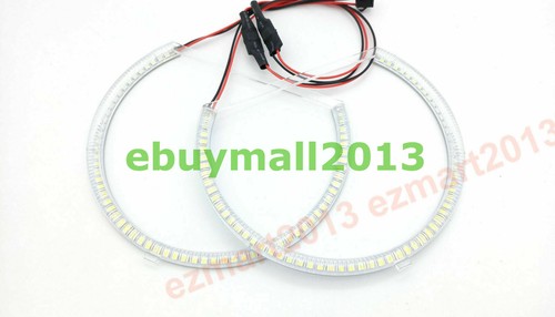 White Halo Ring Devil Demon Evil Angel Eye for Dodge Avenger Xenon Headlamp DRL - Picture 11 of 11