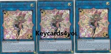 YUGIOH  3 X TRICKSTAR FOXGLOVE WITCH  DUPO-EN021 