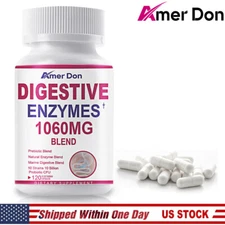 Digestive Enzymes w/ Prebiotic & Probiotics, Gas, Constipation & Bloating Relief