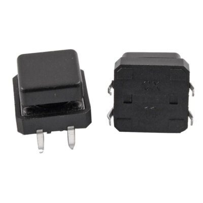 20 Pcs PCB Momentary Tactile Push Button Switch 12 x 12 x 12mm 4 Pin DIP w Cap