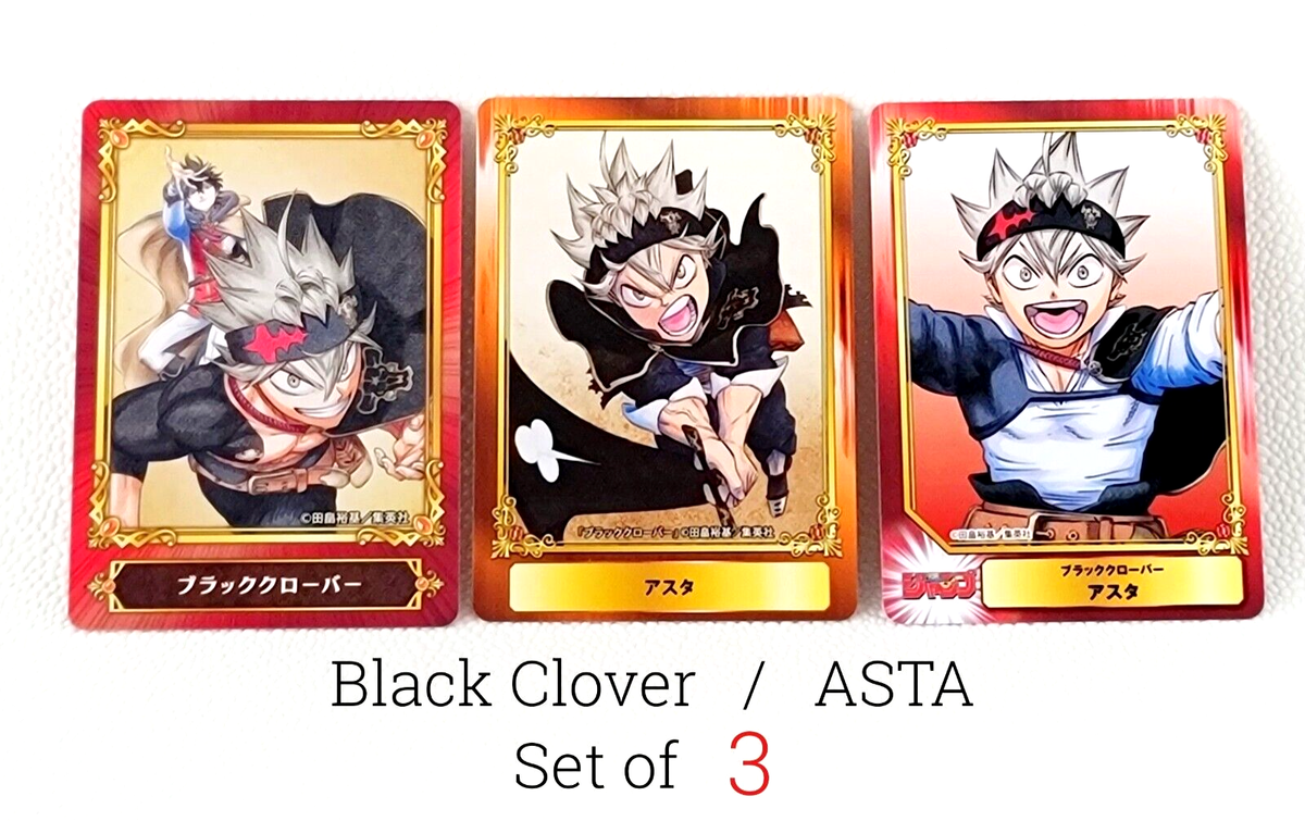 Black Clover Card/ASTA Set of 3/Jump Fair 2020 2022/SCF 2023/Yuno