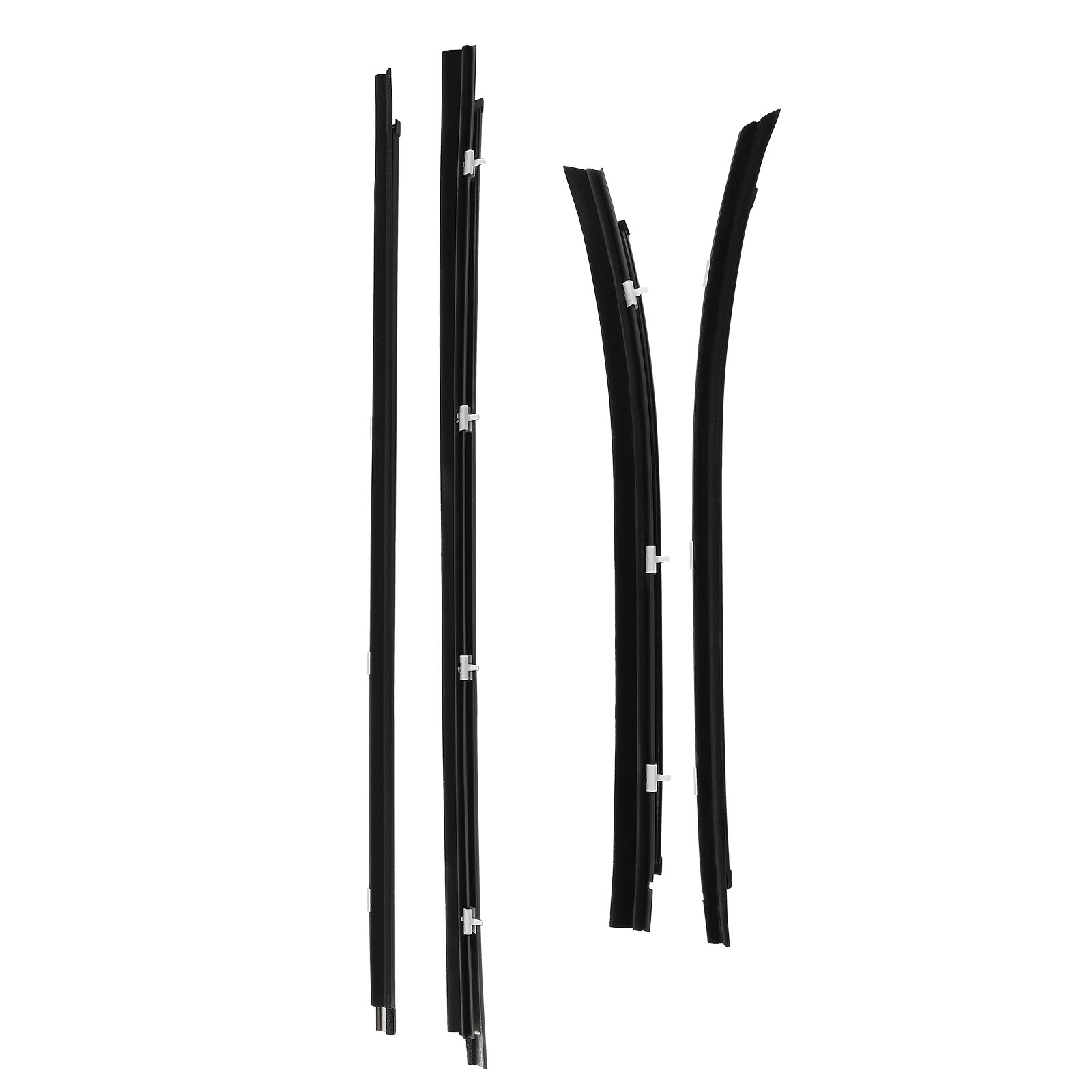 4pcs Door Belt Molding Set for 1995-2004 Toyota Tacoma Double Cab 68160-04020 Replacement