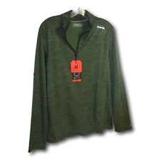 Hi-Tec Men's Olive Green 1/4 Zip Sweatshirt Size: M NWT