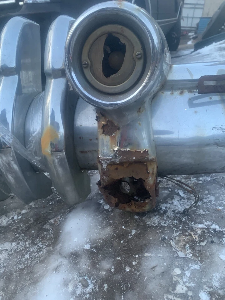 1950 年别克特殊 Century Roadmaster 前保险杠总成鼠杆 人洞 — 第 4/4 张图片