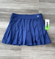 Prince Girls Match Pleated Skort Size L NWT Navy Blue
