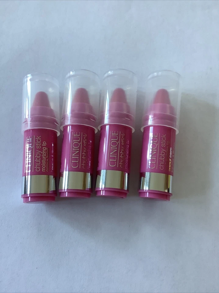 4xClinique Chubby Stick Bálsamo Labial Hidratante Intenso ~ 06 Woppin’ Sandía  Foto 2 de 4