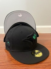 Toronto Blue Jays 40th Season Green Sparks Leaf New Era 59FIFTY Fitted Hat-Black