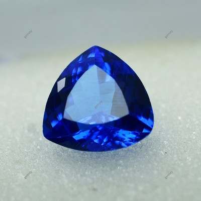 6.25 Carat Blue CERTIFIED Trillion Shape Tanzanite Natural Loose Gemstone