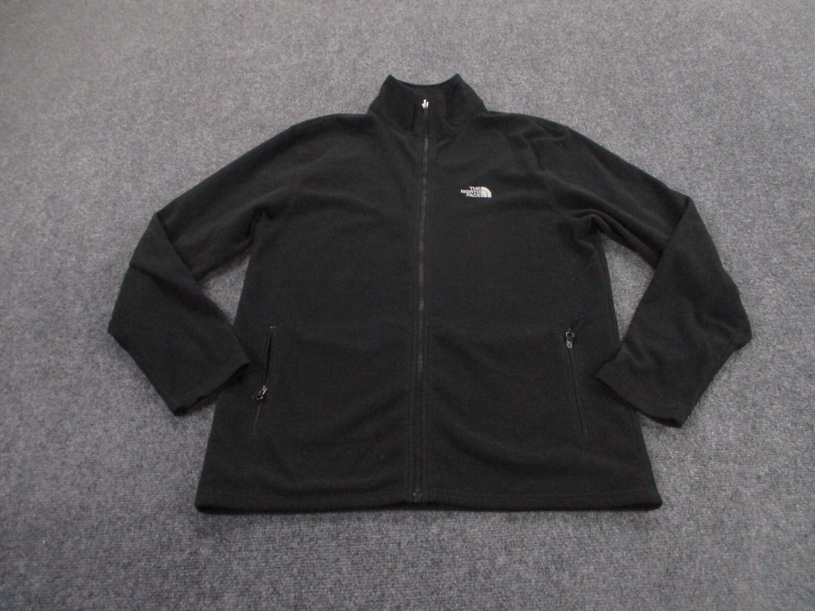 North Face Black Fleece Jacket for Men Hiking Camping Outdoor