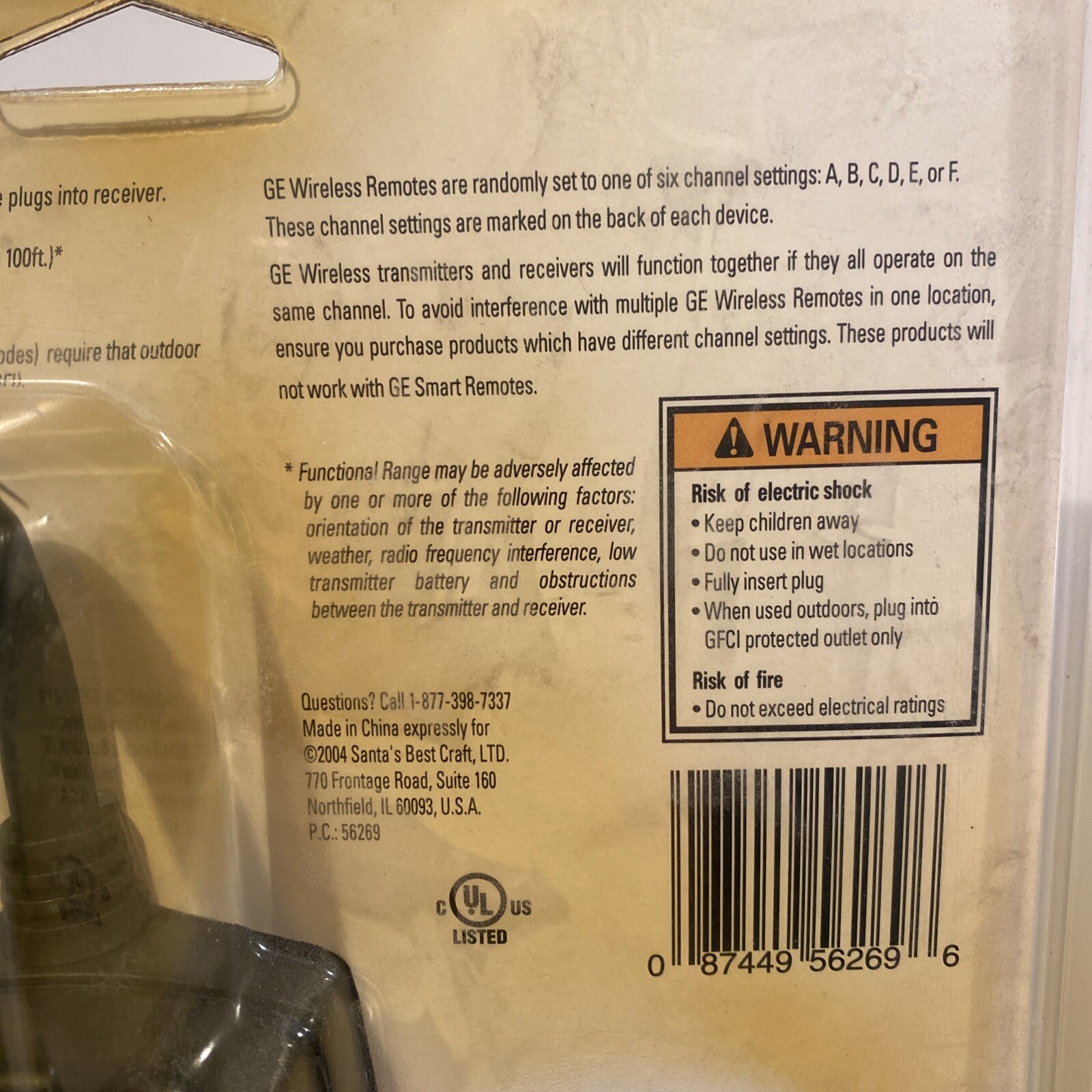 General Electric Outdoor Wireless Remote Control Landscape Holiday