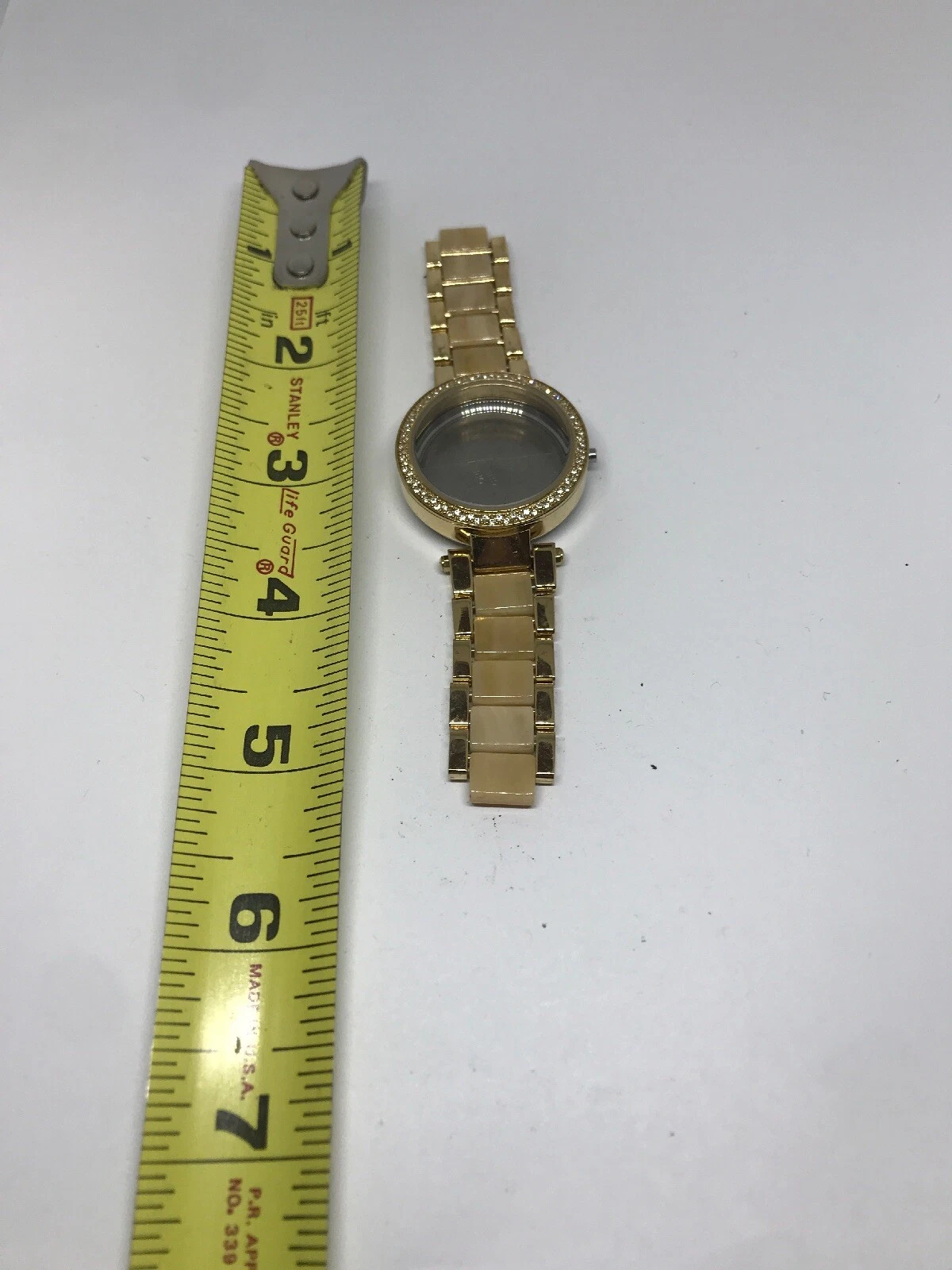 Orologio Michael Kors Bracciale Maglie Custodia Parti Cinturino Parziale 20 16mm Oro Buono T479