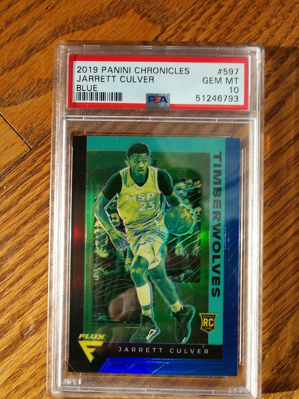 2019 Panini Chronicles /99 JARRETT CULVER Blue "Flux" Rookie RC #597 PSA 10!