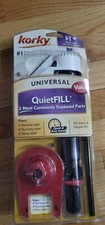 Korky Quietfill Universal Toilet Fill Valve  Flapper Kit 818, Made In USA NEW 