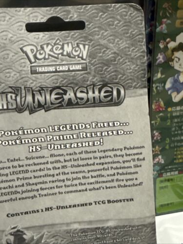2010 Pokémon HGSS Unleashed Sealed Blister Pack Suicune Art Work TCG - Picture 9 of 11