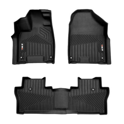 OMAC Premium Floor Mats Liners for Honda Passport 2019-2025 Black Front and Rear