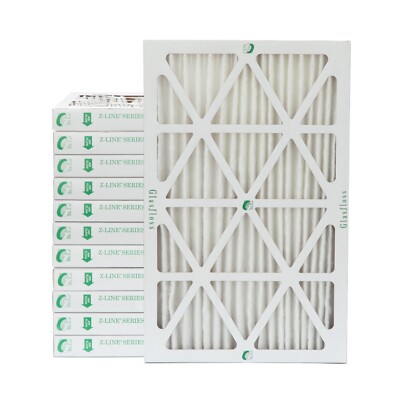 12x24x2 MERV 10 Pleated 2'' Inch Air Filters for Furnace & AC.  12 PACK.