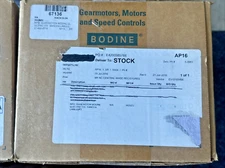 BODINE ELECTRIC 5625ZU Gear Motor Sealed New