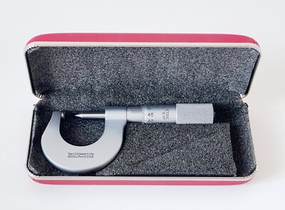STARRETT ISO METRIC No. 575M Screw Thread Micrometer, 0-25mm 0.5-0.7TPMM USA