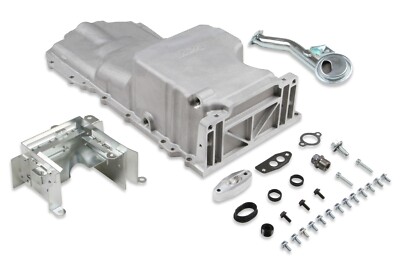 Holley GM GEN V LT Swap Oil Pan - Drag Race - As Cast With Turbo Oil Return
