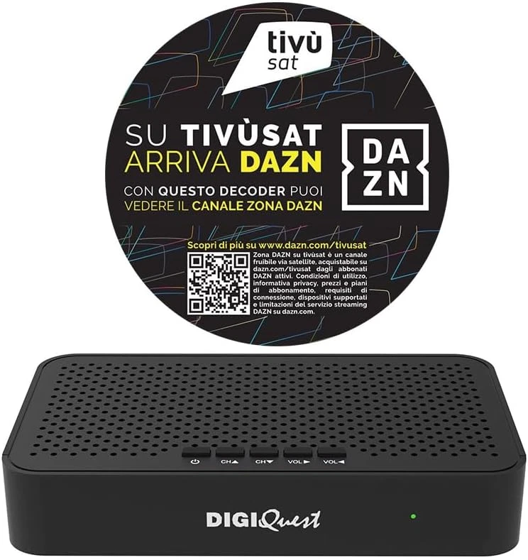 KIT DECODER BWARE HK490 CON TESSERA TV SAT GOLD HD LAN YOUTUBE TV SVIZZERA - Immagine 2 di 4