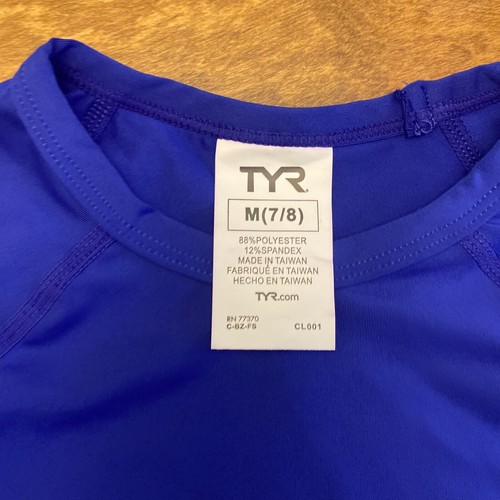 TYR Sol Belize Medium (7/8) Youth Rashguard | SWFNLK7Y Blue - Picture 2 of 8