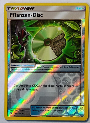 Pokemon Karte Pflanzen-Disc Reverse Holo  143/181 Team Up