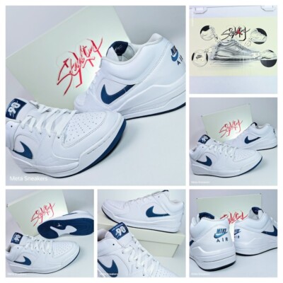 US 11.5 Air Jordan Men's White Industrial Blue Nike Stadium 90 DX4397-114 NIB