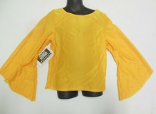 Praisewear Top Flag GOLD Bell longSleeve Liturgical Praisewear ch/adult sizes