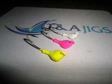 20  1/2oz Jig Heads HEAVY DUTY STRONG SALTWATER HOOKS 5/0 T&A JIGS ARKY JIGS