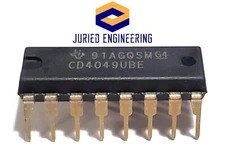 5PCS CD4049UBE CD4049 CMOS HEX Buffer/Converters - New IC