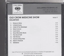 old crow medicine show volunteer cd promo