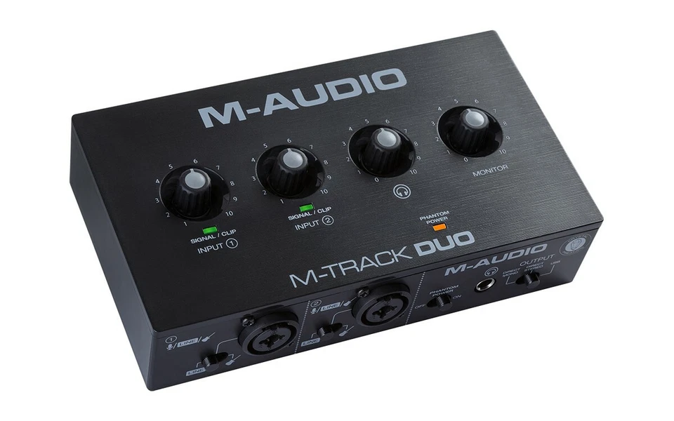 M-AUDIO M-TRACK DUO SCHEDA AUDIO USB 2 IN 2 OUT COMBO PC MAC - Immagine 3 di 4