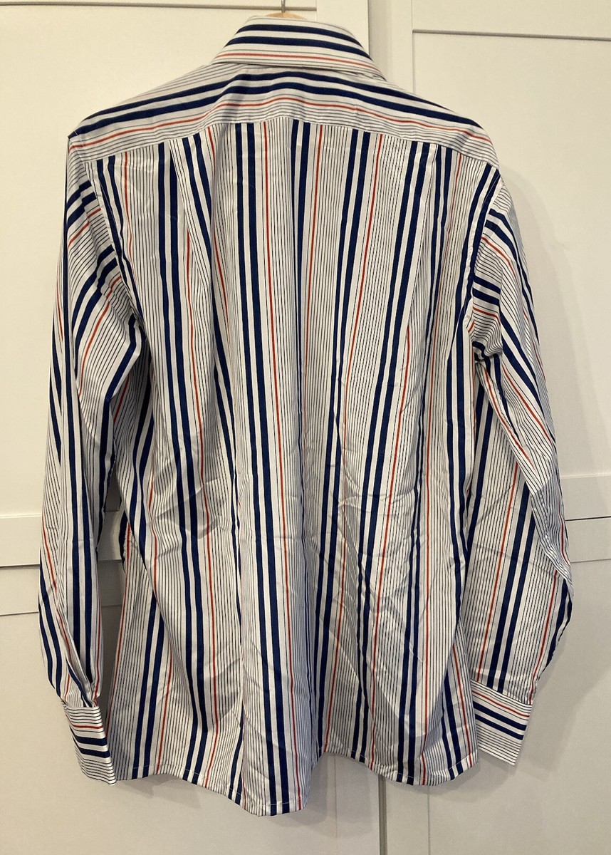 VINTAGE 70s Givenchy for Chesa White Striped Long Sleeve