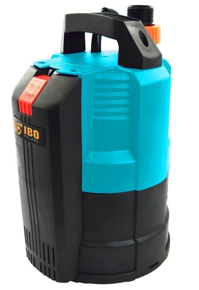 Bomba sumergible IBO IPC 550 bomba de agua lluvia 550 W 6000 l/h bomba de piscina DAMBAT