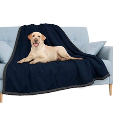 Waterproof Blanket Throw Navy Grey Queen,Waterproof Pet Blanket for Dog Couch...