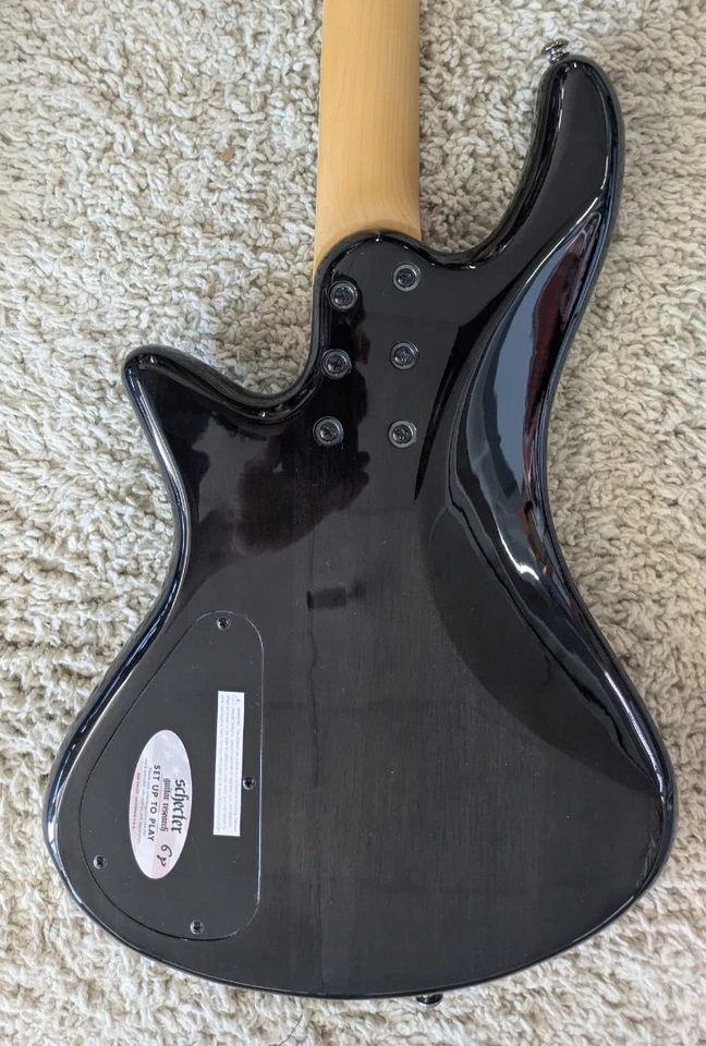Schecter Model 2503 Stiletto Extreme-4 string bass guitar in Black Cherry - Image 4 of 4