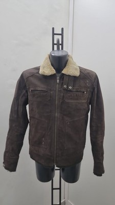 CONBIPEL women's AVIATOR TYPE B-3 brown leather coat jacket size 48 code AN218
