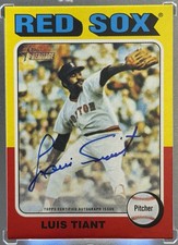 2024 Topps Heritage Luis Tiant Real One Autographs #ROA-LT Boston Red Sox
