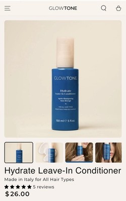 Glytone Hydrate Leave In Conditioner 5 Fl Oz Brand New