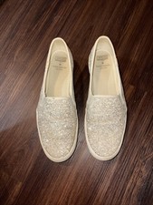 Keds Kate Spade New York White Glitter Slip On Size 9