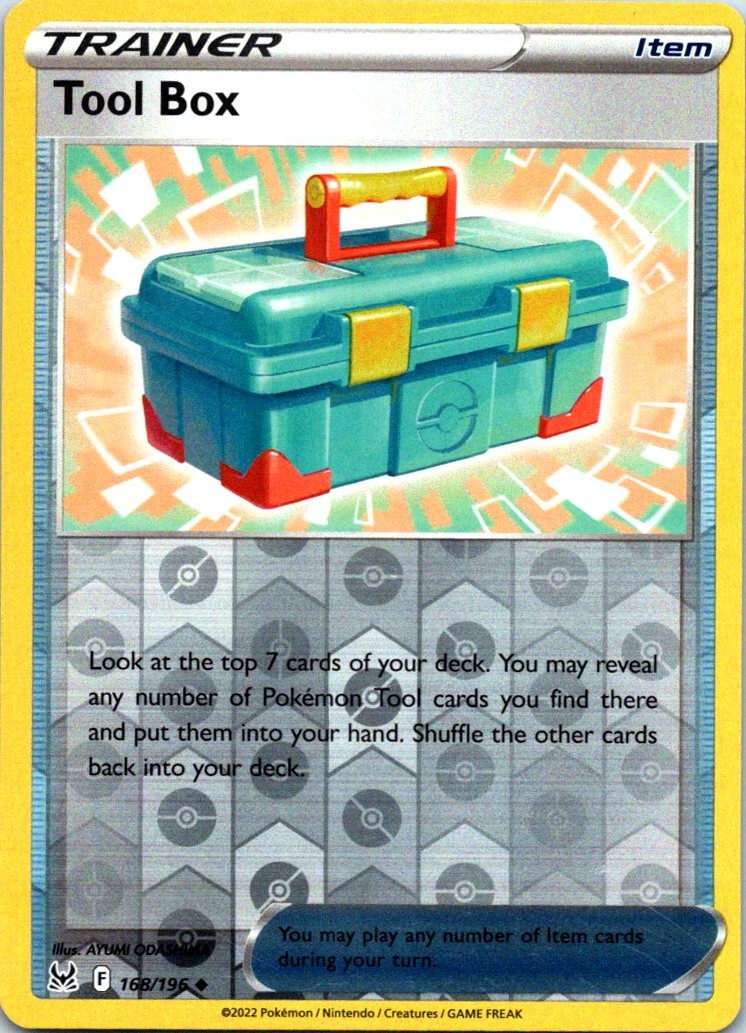 Tool Box Reverse Holo SWSH11: Lost Origin 168/196 NM Pokemon