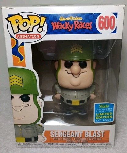 Funko Pop! Animation Hanna-Barbera Wacky Races Sergeant Blast Minor Box Damage