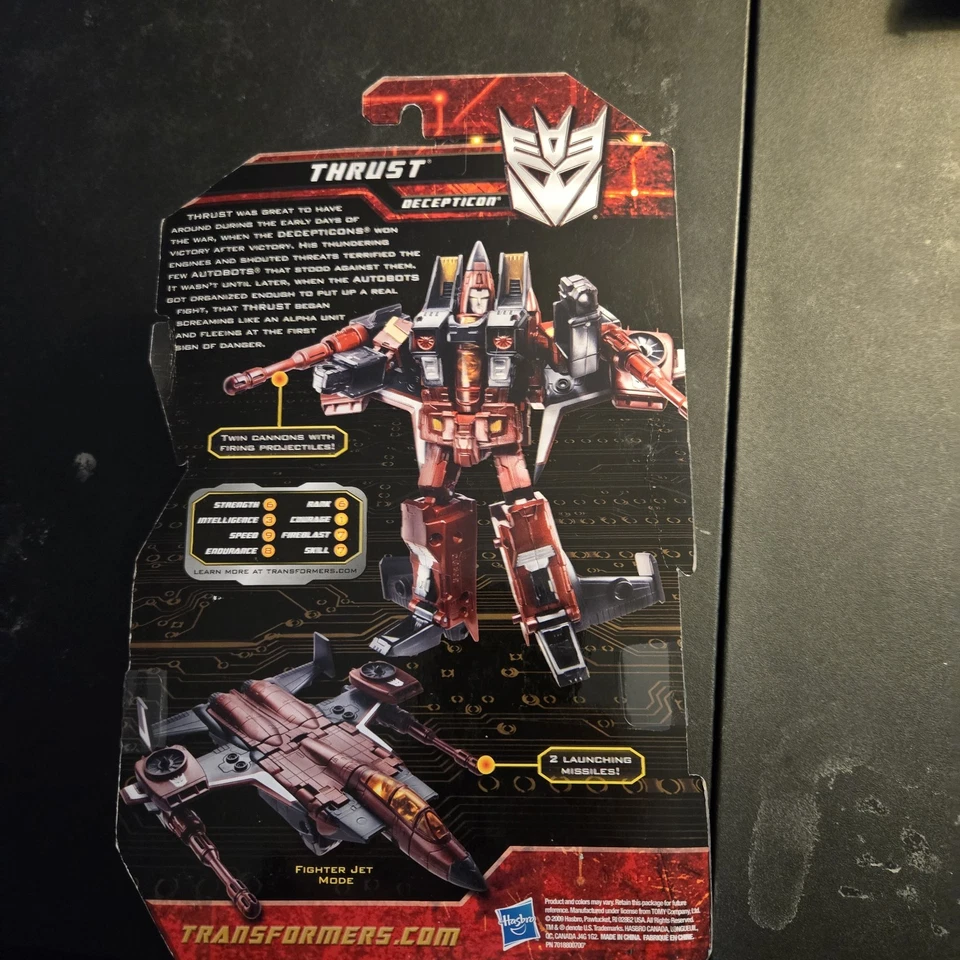 Transformers Thrust Generations Decepticon Deluxe Class Sealed Free Shipping  - Image 2 of 4